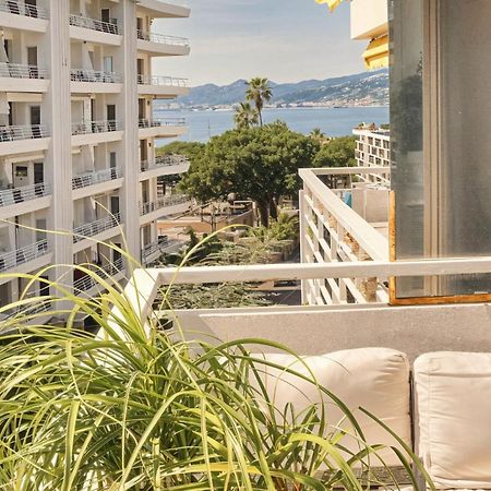 Frgk "Etoile Du Sud Terrasse Vue Mer Palm Beach" Cannes Luaran gambar